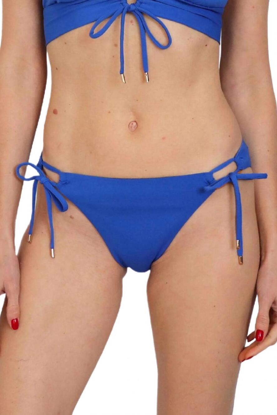 NEW ROBIN PICCONE aubrey side tie bikini bottom in blueberry